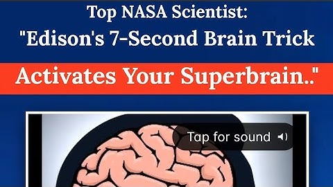 Unleash Your Superbrain with the NASA-Backed 7-Second Brain Trick!