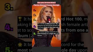 Top 5 Adele Songs and the Secrets Behind Them! 🎤🔥 #AdeleFacts #adele #adelesongs #musicshorts Wealth