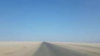 C34 and D2301 road to Cape Cross in Namibia