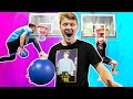 INSANE Trampoline Park Basketball Challenges!