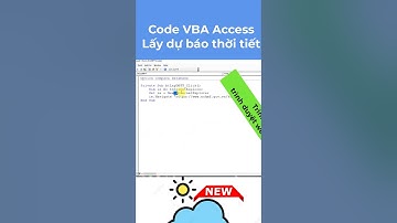 Lập trình lấy thông tin nhiệt độ dự báo thời tiết - khóa học VBA Code nâng cao