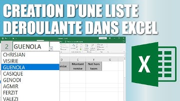 Excel - Comment créer un liste déroulante et automatique dans Microsoft Excel ?