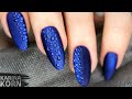 💙 Цвет года синий / Дизайн ногтей брызги воды / Капли воды маникюр / CAT EYE | Кошачий глаз