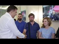 Как одесситы встречают Саакашвили
