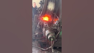 Inside the factory Intense Steel Forging for Bearings – Workers at Work #process #machine #forging
