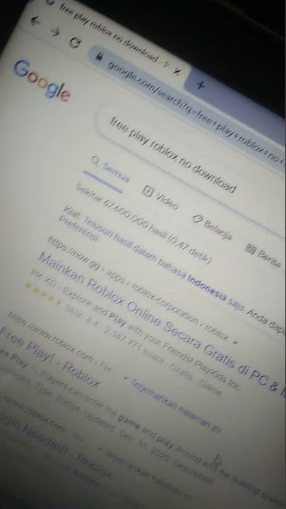 #short cara main roblox di laptop tanpa download-!!