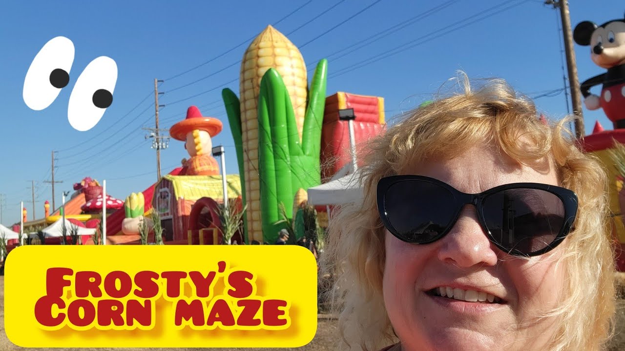 Corn maze, Frosty's Forest and Pumpkin patch Chino ca, 2022 YouTube