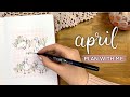 Plan With Me | 2023 April Bullet Journal Setup 🌷 | Ducks and Tulips Bujo Theme