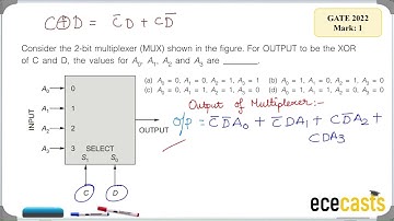 GATE2022 MULTIPLEXER MUX Digital Electronic #ece #digitalelectronics #mux2022 #multiplexer #gate2022