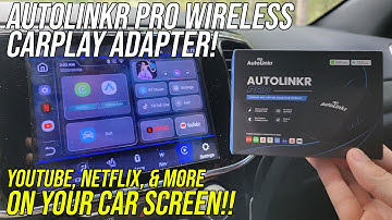 Testing the AUTOLINKR Pro Wireless Carplay Adapter - YouTube and Netflix on your Car Screen!