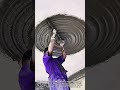 Incredible Circular Plastering Technique #worker #process #plastering #craftsman #interior