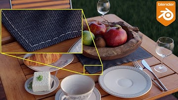 How to make stitches in Blender | Blender geometry nodes tutorial