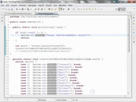 Java Switch Statement