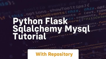 python flask sqlalchemy mysql tutorial