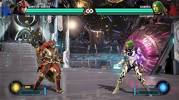 Monster Hunter & Chun-Li vs Gamora & Black Widow (Hardest AI) - Marvel vs Capcom: Infinite