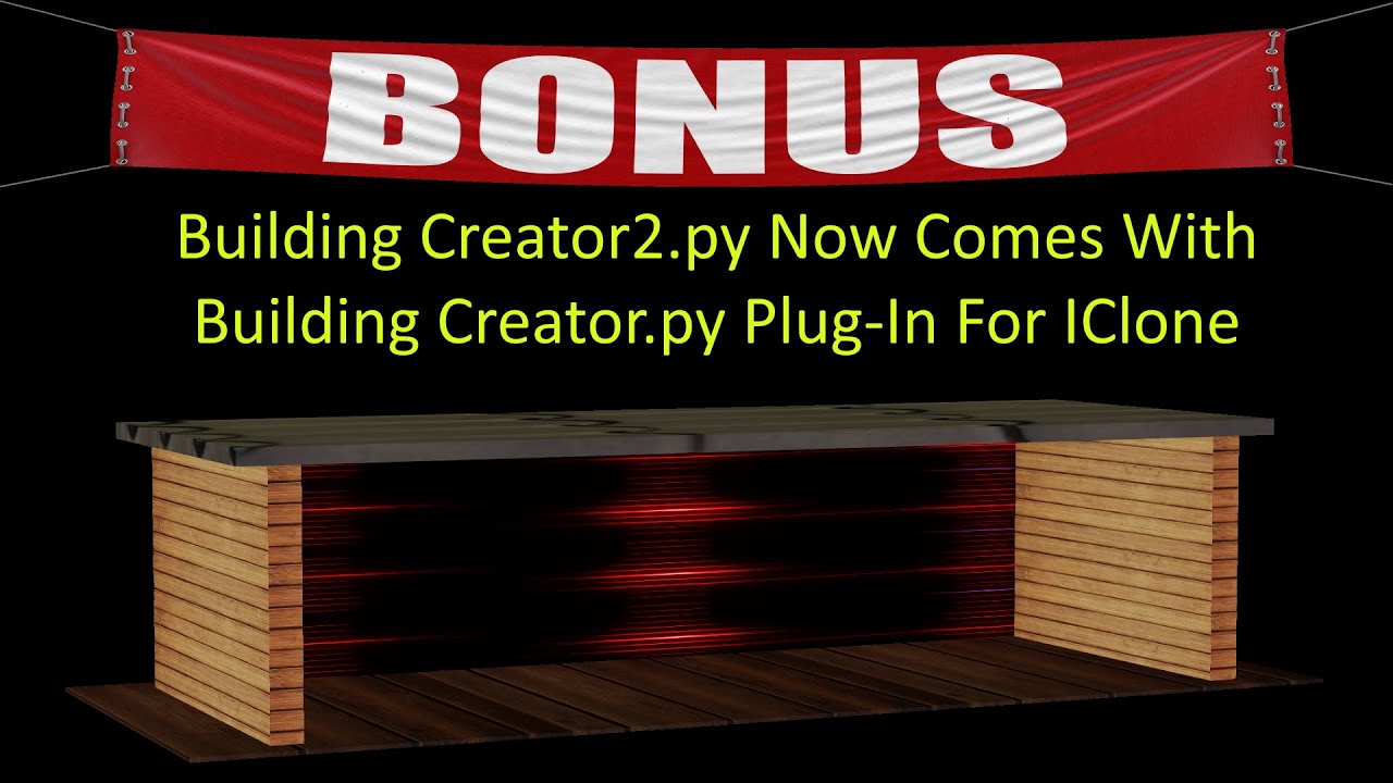 Bonus Building Creator 2 Python Script for IClone - YouTube