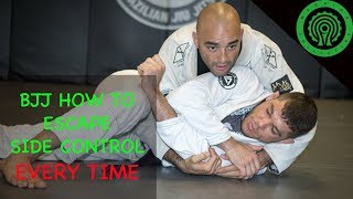 BJJ How to escape side control EVERY TIME Tutorial