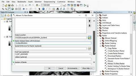 ArcGIS Mosaic to new raster