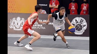 FIBA 3x3 U17亞洲盃 中華隊vs日本 準決賽(張聿嵐、鄭莉萱、米靖恩、黃子芸)