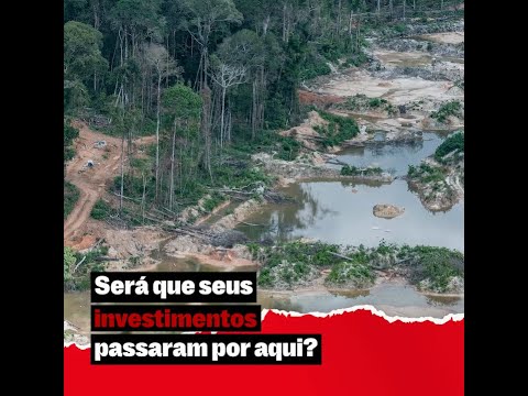 #CampanhaEscolhas Pergunte ao seu banco de onde vem o ouro do seu investimento #OuroDaAmazôniaTôFora