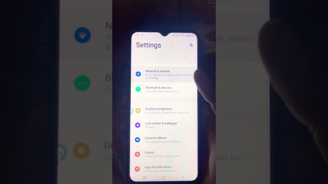 Vivo Y21 Network Manager Shorts