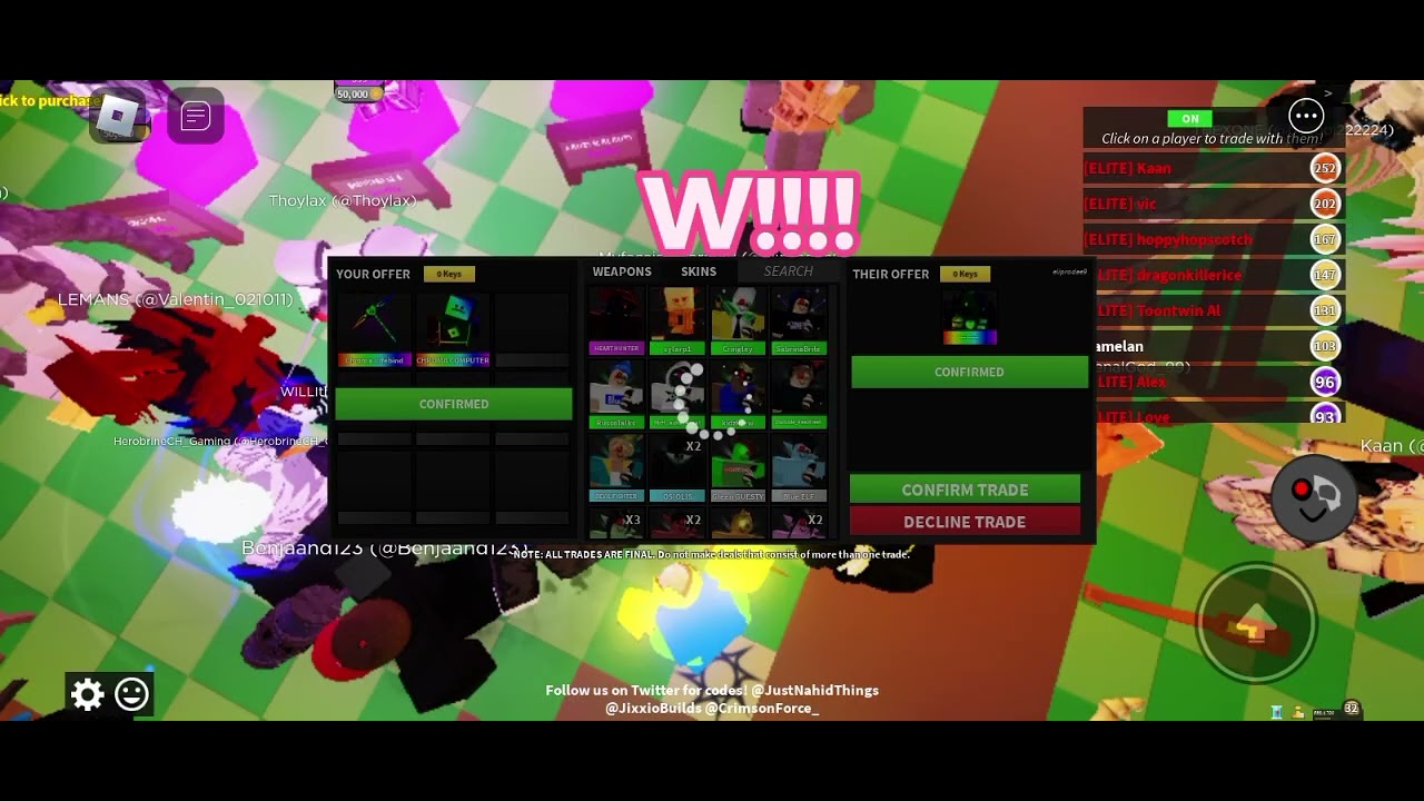 My Guesty trade in Roblox Guesty