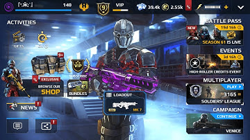 Played for 2 months：VIP 9 [Modern Combat 5: Blackout]