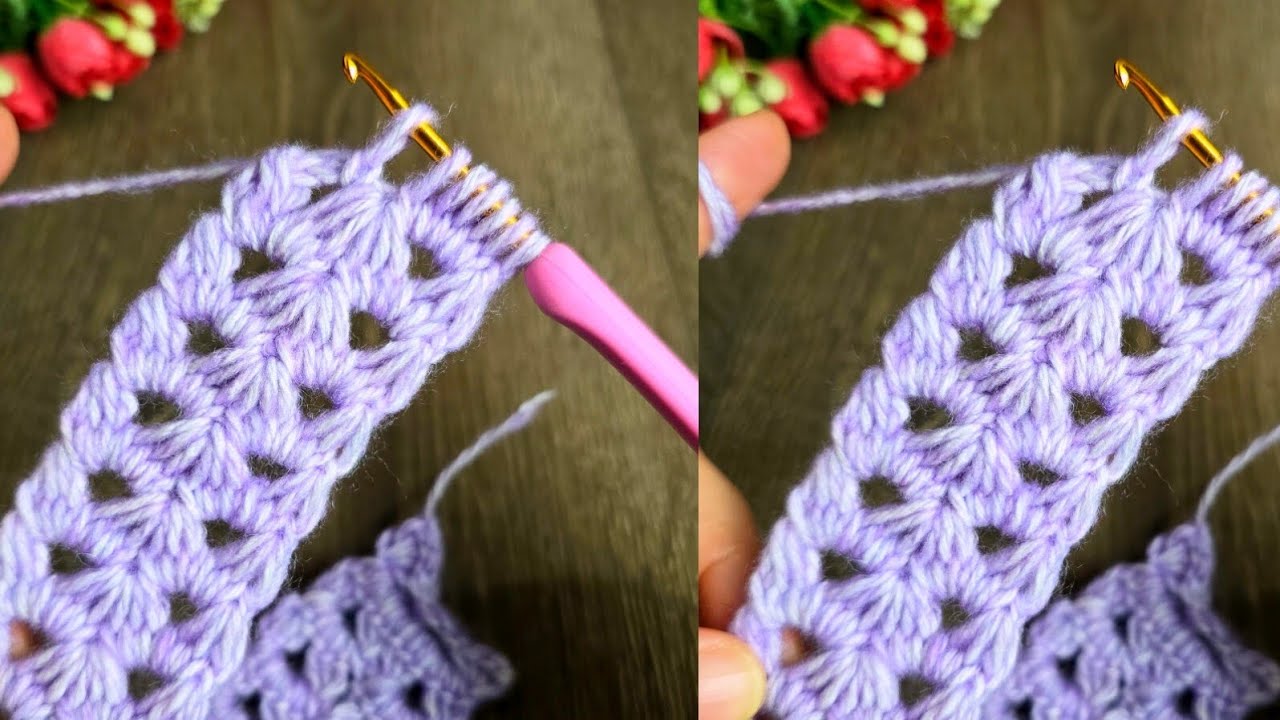 Çok kolay!! Tunus tığ işi saç bandı ve çanta sapı yapım talimatları. #tığişi #örgü