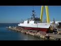 Translation and launch of U.S. Coast Guard National Security Cutter Kimball