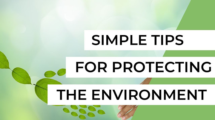 Protecting The Environment (Simple Tips and Tricks)