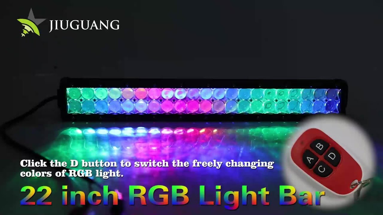 Rgb Light Bar with Remote Control JG 9624R L - YouTube