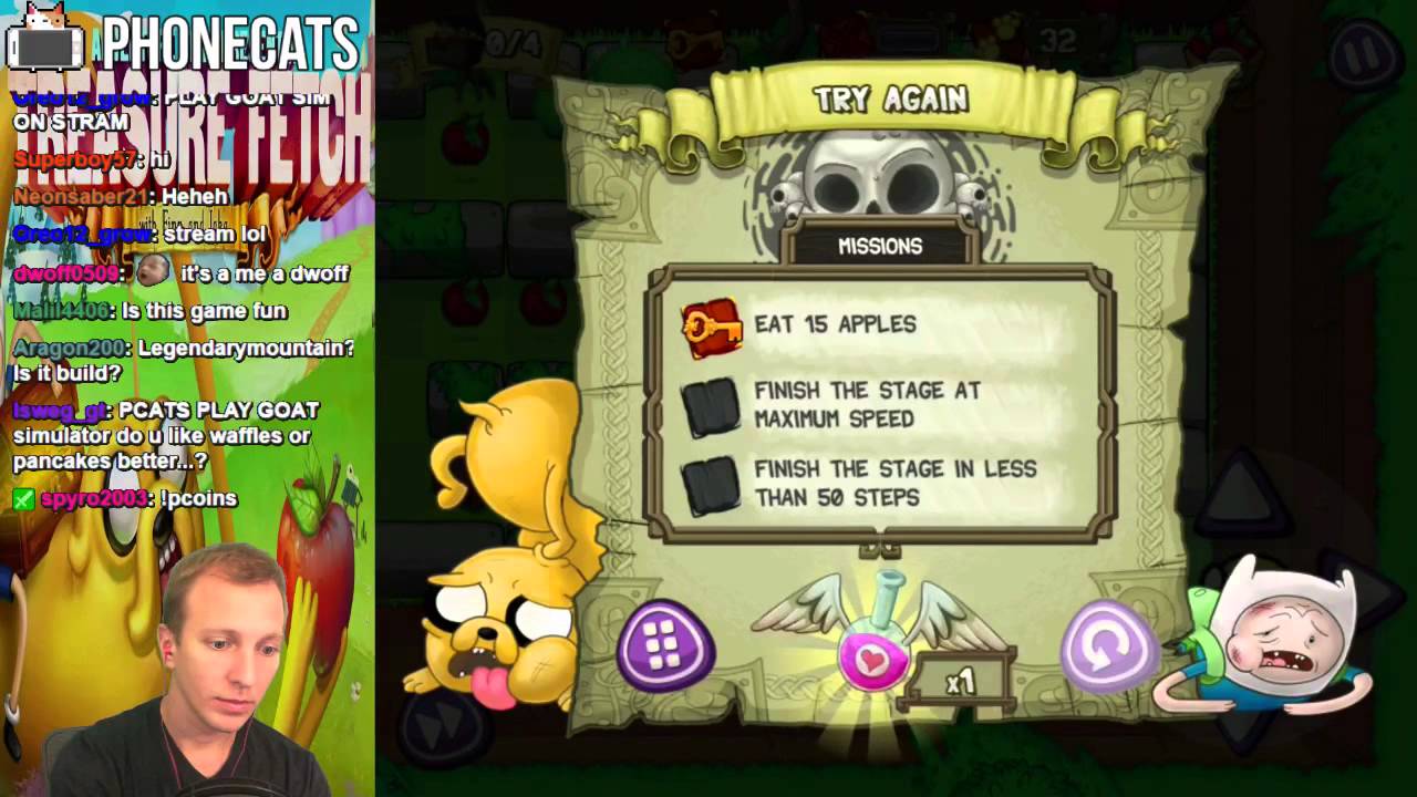 Adventure Time Treasure Fetch - ITS LIKE SNAKE! - YouTube