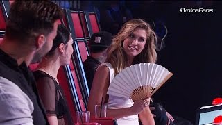 Benji Takes Delta's Old Fans?  | The Voice Australia 2015