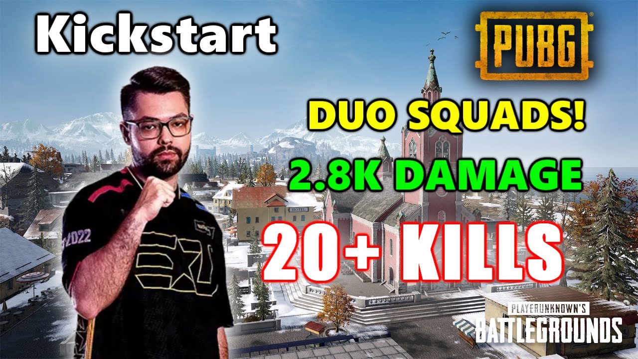 Kickstart & Cheezely 20+ KILLS (2.8K Damage) DUO SQUADS! PUBG