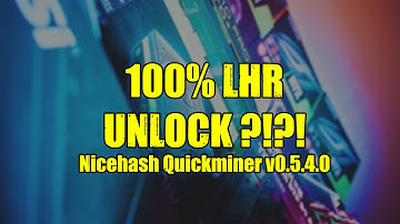 100% LHR UNLOCK?!?! THIS IS NOT A DRILL!!!! Nicehash Quickminer v0.5.4.0