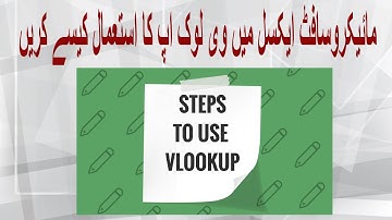 Vlookup - Data Validation in Excel -  Explained With Examples in Hindi/Urdu
