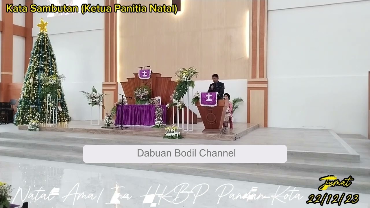 KATA SAMBUTAN KETUA PANITIA ‼️ @ NATAL AMA/INA HKBP PANDAN 2023 ‼️ #NatalAmaInaHkbpPandan2023
