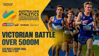 Victorian’s battle in close U20 Men’s 5000m Final | 2026 Australian Athletics Junior Championships