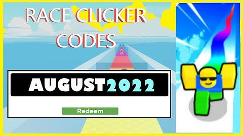 [AUGUST 2022} *NEW* ALL WORKING CODES!!! | ROBLOX RACE CLICKER