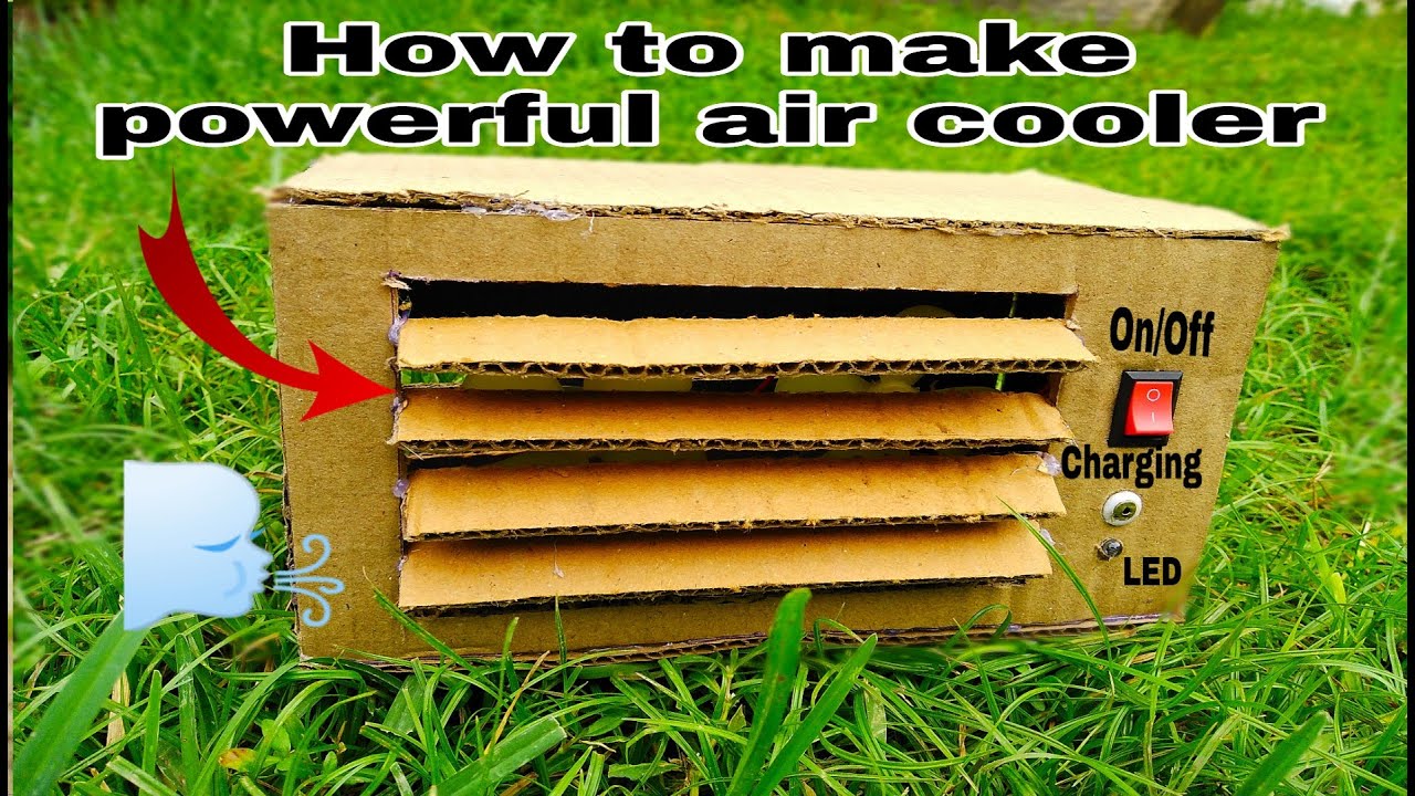 How To Make A Powerful Air Cooler Diy Diy Homemade Powerful Air