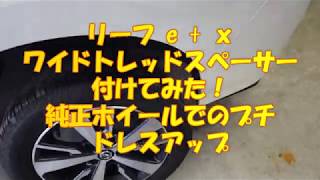 リーフ e + ワイドトレッドスペーサー付けてみた！