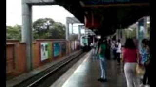 Metro De Medellín Nuevos Trenes CAF Estación Envigado Prueba parte 2 SVM_A0212.mp4