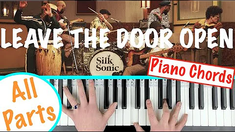 How to play LEAVE THE DOOR OPEN - Bruno Mars, Anderson, .Paak, Silk Sonic | Piano Chords Tutorial
