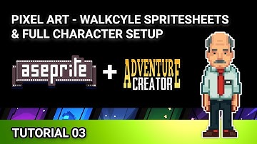 Spritesheet Character Animation with Aesprite and Adventure creator in Unity