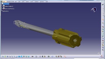 Catia V5 Tutorial|How to create a Screw Driver P4|Product Design Engineering Beginner