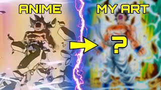 How to Draw a Super Raging Saiyan Full Body | Commission #139