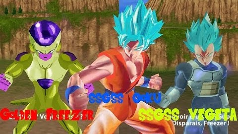 DBZ Tenkaichi Tag Team Mods Xenoverse SSGSS Goku SSGSS Vegeta VS Golden Freezer