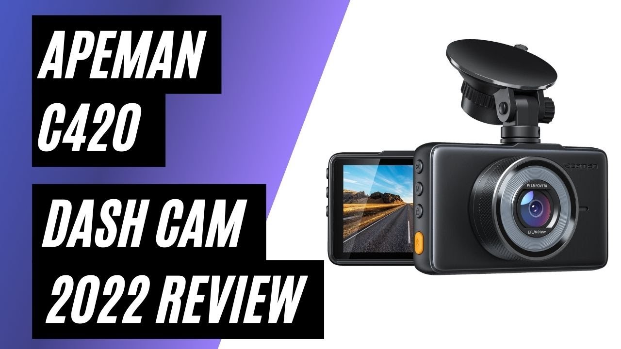 apeman Cube Front and Rear Dash Cams with 170° Field of View and