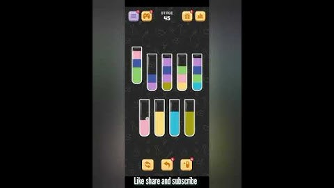 Water sort Quest level 45 #shorts #ytshorts #treding #music