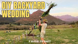 Datos 7 DAYS TO GO! 💍 DIY Backyard Wedding Preparation Guía